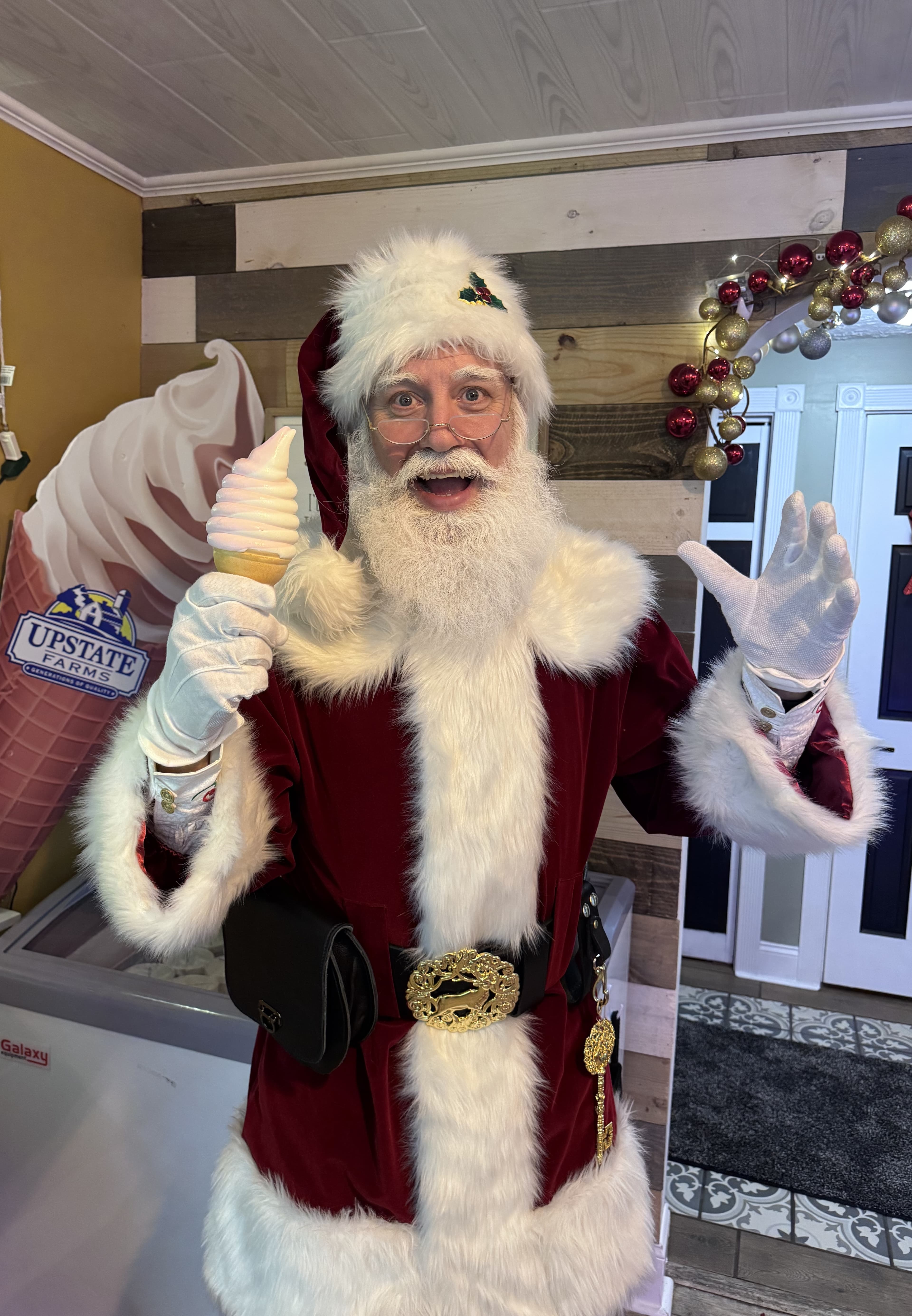 Candy Cane soft serve